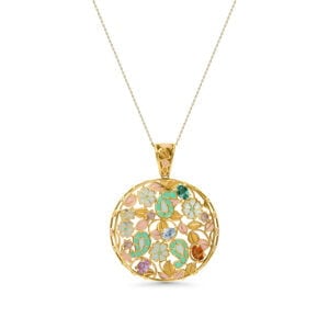 5 Candied Jewels Gold Necklace - Candied Jewels Gold Necklace - Thumbnail Image 2
