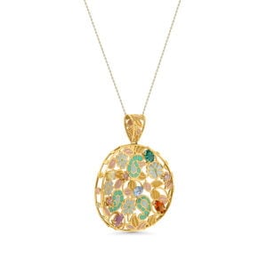 4 Candied Jewels Gold Necklace - Candied Jewels Gold Necklace - Thumbnail Image 1