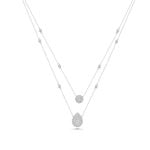 Illuminate Trillion Double Halo Necklace 1/4 CT TW - Rupali Adani Fine Jewellery