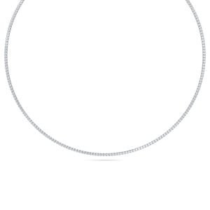 Riviera Four Prong Natural Diamond Tennis Necklace - Rupali Adani Fine Jewellery