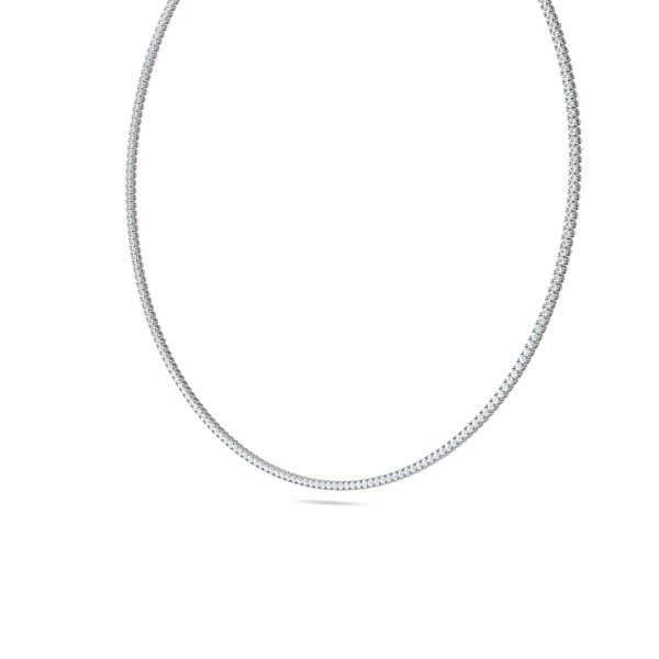 Riviera Four Prong Natural Diamond Tennis Necklace - Rupali Adani Fine Jewellery